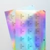 Planches d'étiquettes holographiques