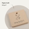 Rendu des étiquettes américaines perforées en papier kraft