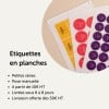 Avantages des étiquettes personnalisées en planches