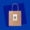 étiquettes qr code sur sac kraft