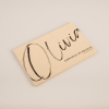 carte de visite en matière kraft