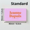carte de visite standard