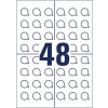 Pastilles calendrier, adhésif enlevable L7803-10 Ø 20 mm