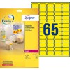 Etiquettes Fluorescentes L7651Y-25 Contenu: 1.625 Etiquettes / 25 Feuilles