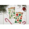 Lot de 2 sachets de stickers déco de Noël motifs traditionnels & nature XMASBUNDLE3