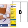Etiquettes d'expédition J8165-100 Contenu: 800 Etiquettes / 100 Feuille