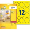 Etiquettes Fluorescentes L7670Y-25 Contenu: 300 Etiquettes / 25 Feuilles