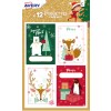 12 étiquettes cadeaux de Noël, ours polaire et renard NGIFT04
