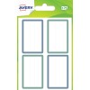 24 étiquettes scolaires bleu / vert ECOL24C