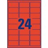 Etiquette enlevable couleur L6034-20 33,9 x 63,5 mm