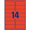 Etiquette enlevable couleur L6054-20 38,1 x 99,1 mm