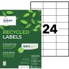2400 étiquettes 100% recyclées LR3474-100 Contenu: 2.400 Etiquettes / 100 Feuille