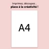 Etiquette autocollante, adhésif permanent J8167-12 289,1 x 199,6 mm