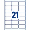 252 étiquettes adresses blanches J8160-12 38,1 x 63,5 mm