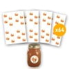 64 étiquettes confiture d'abricot CONF64A