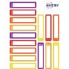 30 étiquettes stylos autocollantes jaune / orange RESMI30M
