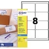 Etiquettes d'expédition J8165-25 Contenu: 200 Etiquettes / 25 Feuilles