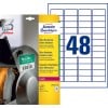 Etiquettes ultra résistantes L7911-10 Contenu: 480 Etiquettes / 10 Feuilles