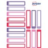 30 étiquettes stylos autocollantes rose / violet RESMI30F