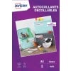 8 autocollants A4 blancs en papier décollable C9410REV