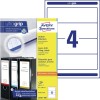 Etiquettes dos de classeur L4761-100 Contenu: 400 Etiquettes / 100 Feuilles