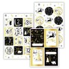 Lot d'étiquettes de Noël - motif scintillant NXMAS01
