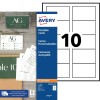 Cartes de visite C32011-25 Contenu: 250 Cartes / 25 Feuilles