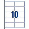 Etiquettes transparentes brillantes L7783-25 50,8 x 96 mm