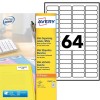 Etiquette mini L7652-100 Contenu: 6.400 Etiquettes / 100 Feuilles