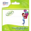 Carnet d'étiquettes décollables (23 x 80 mm) CAEN75