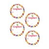 20 étiquettes confiture modèle couronne de fruits CONF20G