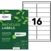 Etiquettes 100% recyclées LR7162-100 Contenu: 1.600 Etiquettes / 100 Feuilles