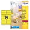 Etiquettes Fluorescentes L7263Y-100 Contenu: 1.400 Etiquettes / 100 Feuilles