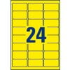 Etiquette enlevable couleur L6035-20 33,9 x 63,5 mm