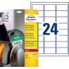 Etiquettes ultra résistantes L7912-10 Contenu: 240 Etiquettes / 10 Feuilles