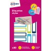 30 étiquettes stylos autocollantes bleu / vert RESMI30G