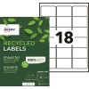 Etiquettes 100% recyclées LR7161-100 Contenu: 1.800 Etiquettes / 100 Feuille