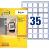 Etiquette pour codes QR L7120-25 Contenu: 875 Etiquettes / 25 Feuilles