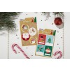 Lot de 2 sachets d’étiquettes cadeaux de Noël motifs kraft père Noël & sapin de Noël  XMASBUNDLE2