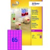 Etiquettes Fluorescentes L7651/PF-100 Contenu: 6.500 Etiquettes / 100 Feuilles