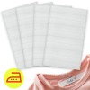 40 étiquettes vêtements thermocollantes blanches THERMO40