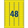 Etiquette enlevable couleur L6041-20 21,2 x 45,7 mm