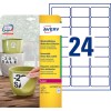 Etiquettes enlevables L4773REV-20 Contenu: 480 Etiquettes / 20 Feuilles