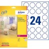 Etiquettes transparentes brillantes L7780-25 Contenu: 600 Etiquettes / 25 Feuilles