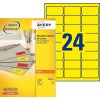 Etiquettes copieurs DP24J-100 Contenu: 2.400 Etiquettes / 100 Feuilles