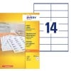 Etiquettes copieurs DP143-100 Contenu: 1.400 Etiquettes / 100 Feuilles