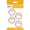 20 étiquettes confiture modèle couronne de fruits CONF20G