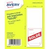 1000 étiquettes chevalets "soldé" - 50x125mm ETISOLDE