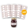 60 étiquettes confiture modèle fruits rouges CONF60R