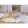 Etiquettes sachets ambiance bureau manuscrit